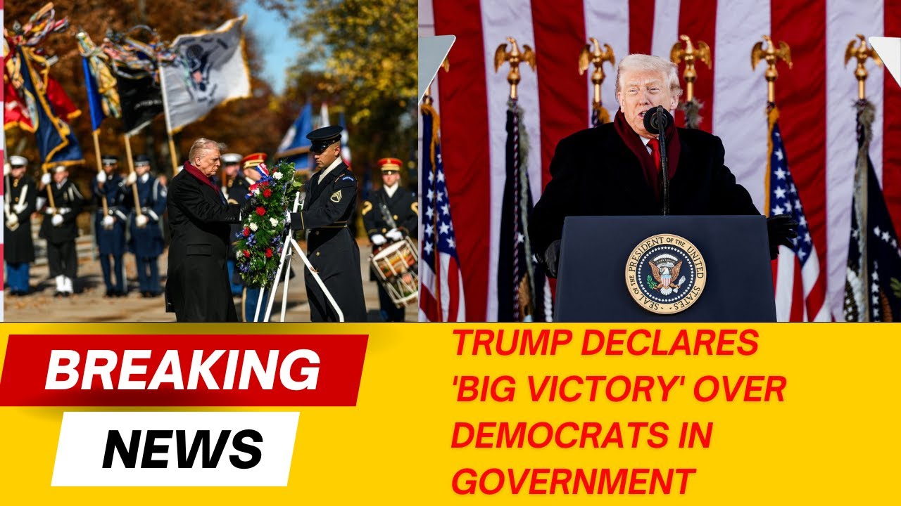 “Trump Declares ‘Big Victory’ Over Democrats | US Government Shutdown”