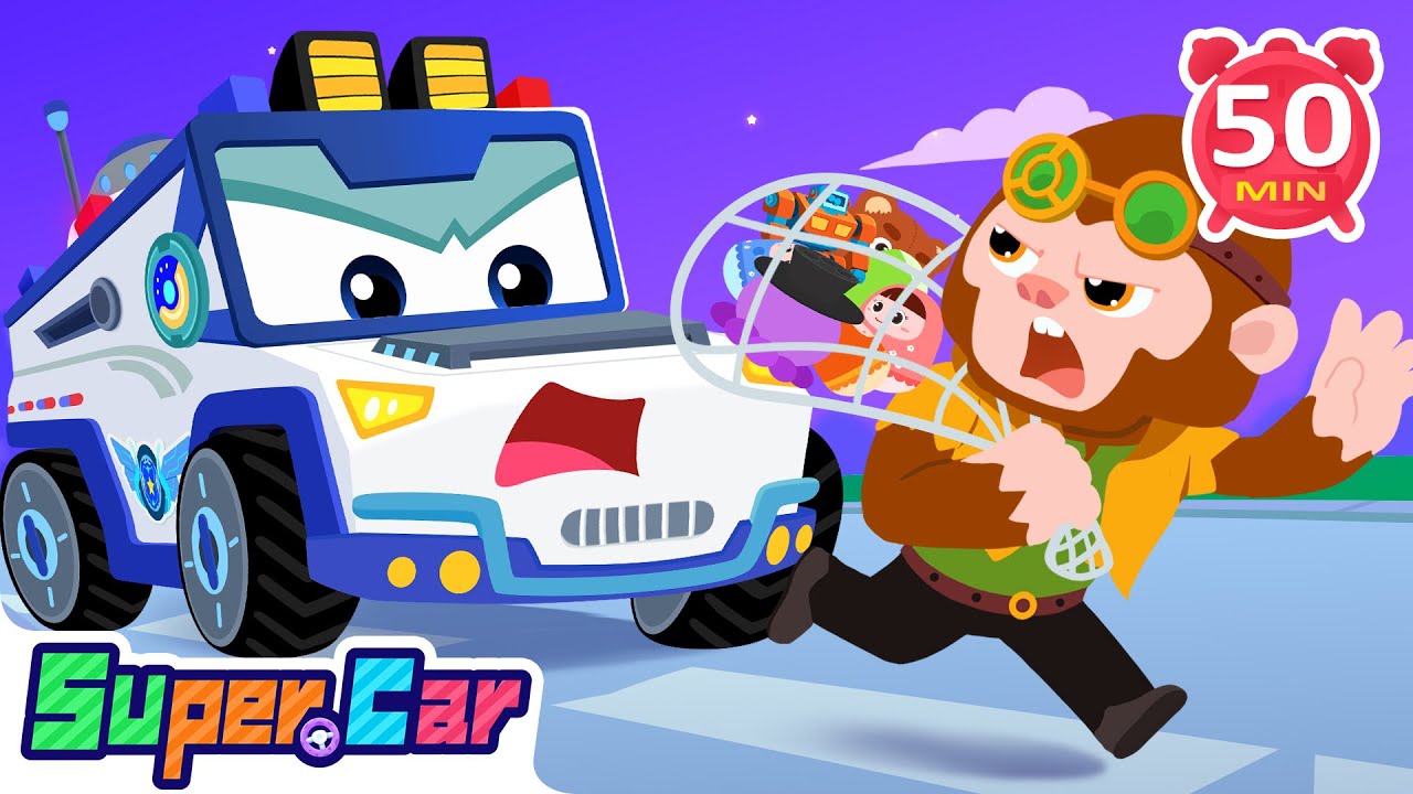 玩具大盜🕵🎁 + 更多汽車兒歌🎵 | 交通工具🚗 | 熱門TOP🔥 | 兒歌🎶 | 動畫📺 | 超級汽車兒歌🚙 | 超級汽車