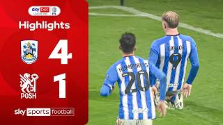 Robbie Savage loses first Posh match | Huddersfield 4-1 Peterborough | EFL Highlights