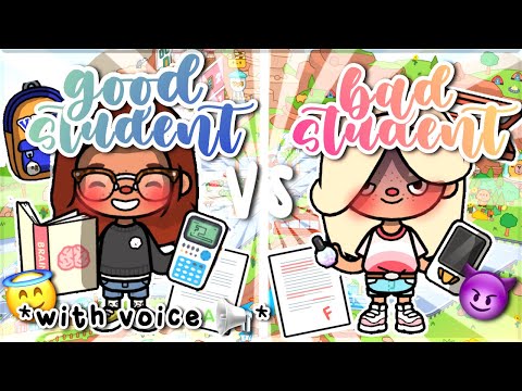 Good Student 😇📚 Vs Bad Student 😈📱|| *WITH VOICE* 📢 || Toca Boca Roleplay
