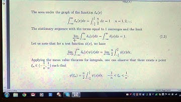 Lecture 1c. An Approximation of the Dirac