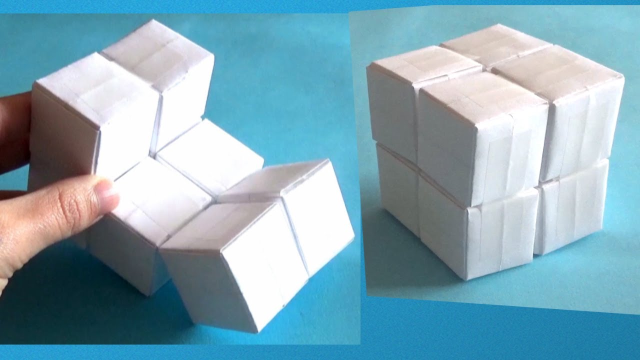 Como Hacer El Cubo CUBO INFINITO de papel paso a paso y fácil de hacer - YouTube