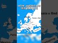 How americans see europe map shorts geography
