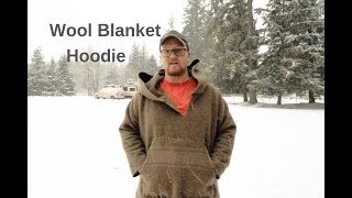 Making a wool blanket shirt