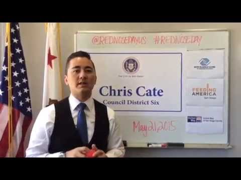 San Diego City Councilman Chris Cate celebrates Red Nose Day
