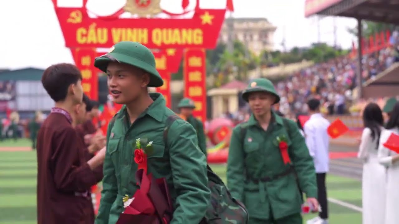 Lễ giao nhận tân binh năm 2026 - Sân vận động Lạc Sơn - tỉnh Phú Thọ