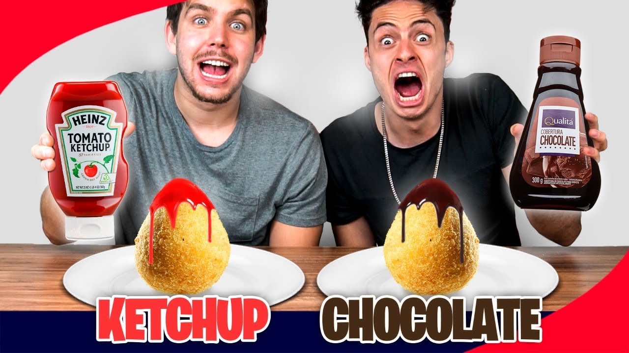 CHOCOLATE OU KETCHUP Desafio YouTube