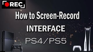How to screen record INTERFACE on PS4/PS5 (EASIEST METHOD)