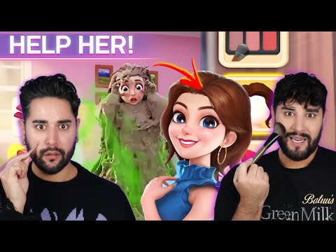 Playing WEIRD Mobile Makeover Games - Project Makeover & More 💜🖤 The Welsh Twins