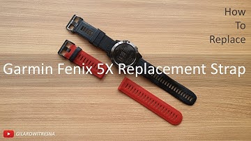 Garmin Fenix 5X : Replacing Watch Band with Red band Fenix 3 26 mm | #Fenix #Fenix5X #Garmin