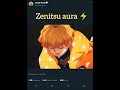 Zenitsu Aura Moment ⚡🔥 | Demon Slayer Anime Edit #shorts #zenitsu