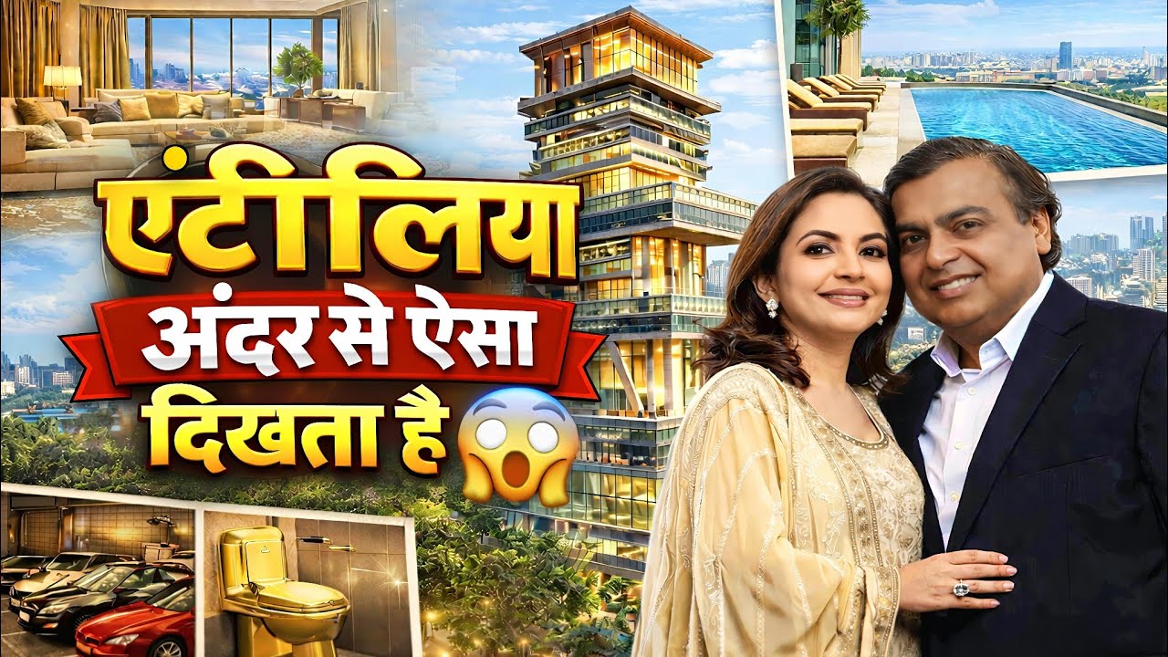   Antilia Inside Tour 😱 ₹15,000 करोड़ के घर एंटीलिया अंदर से ऐसा दिखता है | The Explore Show Explain