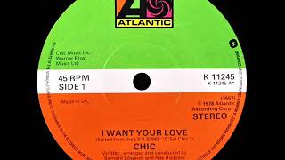 Chic - I Want Your Love (Dj ''S'' Remix) chords