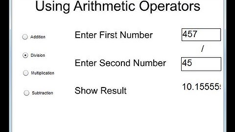 How to Create Arithmetic Calculations using Radio Button - Flash Tutorial 2