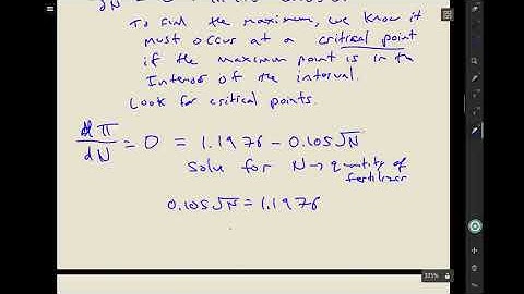 Optimization in Economics Examples I