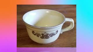 Pfaltzgraff 3 Village Stoneware Coffee or Tea Cups