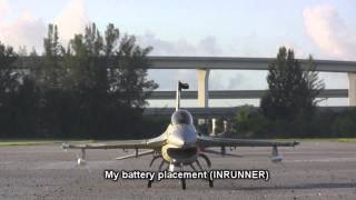 My Freewing inrunner F-16 Landings and settings