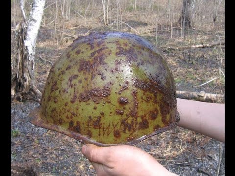 "Дневники черного копателя. Часть II. Мои 6 сезонов. Эпизоды 2006-2007" Немецкие каски в оврагах