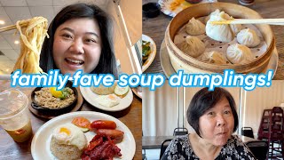 a family favorite soup dumpling spot  + yummy filipino breakfast!