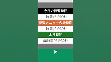 [無料配布]Excel練習メニュー作成ツール[練習時間自動計算ver ][使用方法説明ver] #ひまえくせる #Excelプログラム #excel #エクセル #自動化 #shorts