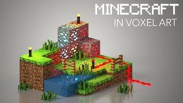 Voxel art - Minecraft - MagicaVoxel