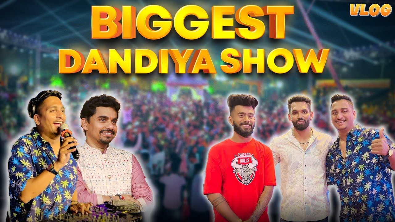 BIGGEST DANDIYA SHOW In Roha - DJ Akash Phaltan With Kalidas Audio Roha | Aniket Tatkare🔥 | VLOG 8