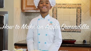 Teaching Kids How To Make Apple Quesadilla