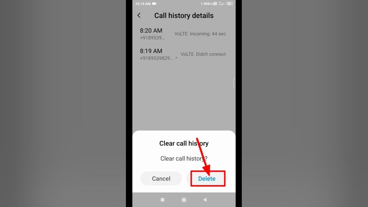 how-to-clear-call-history-youtube-short-video-viral-trending