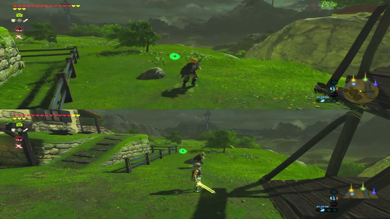 Zelda: Breath of the Wild split screen multiplayer mod shown in action