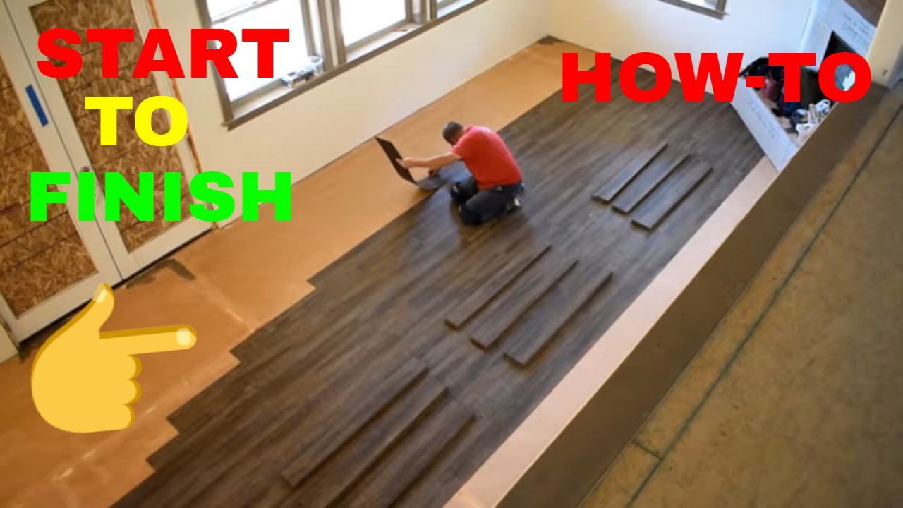 VINYL PLANK FLOORING INSTALLATION HOW TO YouTube