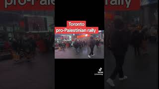 Palestinian rally Dundas square