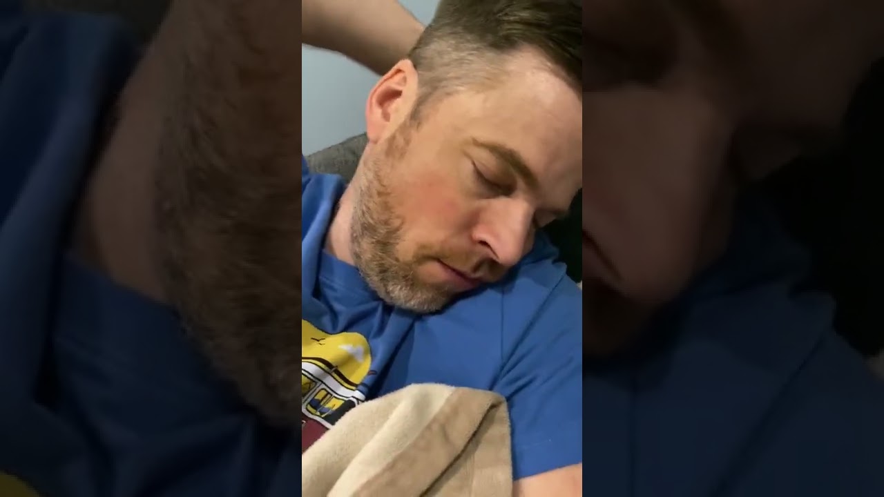 My dad fell asleep on his birthday 🎉 