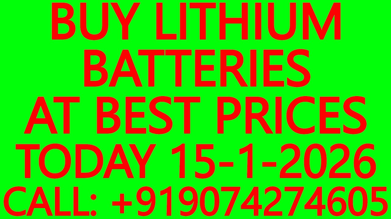 BUY LITHIUM BATTERIES AT BEST PRICES TODAY 15-1-2026 - SOLAR ENERGY SYSTEMS, SOLAR INVERTERS, UPS
