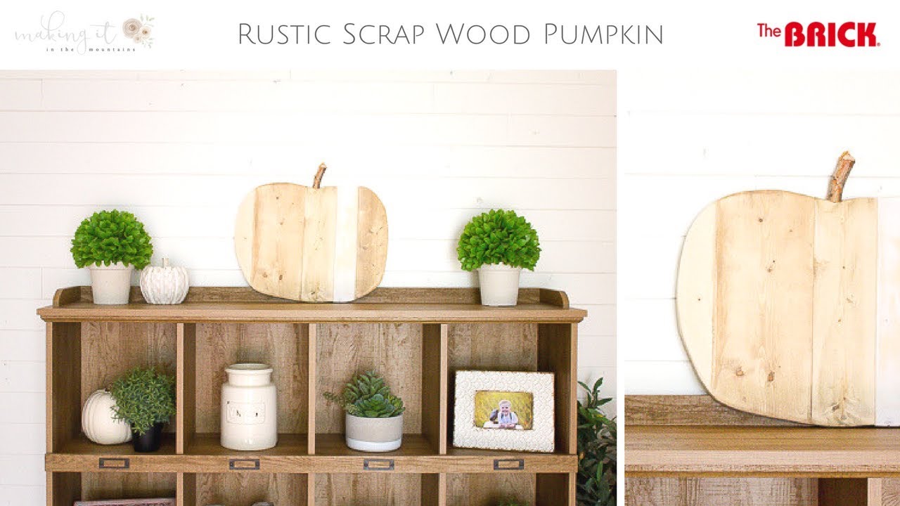 Farmhouse Fall Decor: How to Make a Rustic Scrap Wood Pumpkin - YouTube