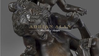 'Bacchantes' - A Fine Patinated Bronze Figural Group After Clodion