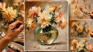 HOW TO PAINT IMPRESSIONIST FLOWERS / STEP-BY-STEP PAINTING WITH MARCOS VENELLI