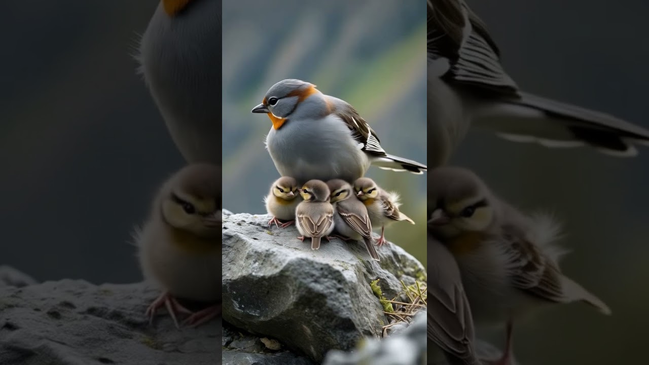 Rufous-collared Sparrow Nesting Scene in the Highlands 