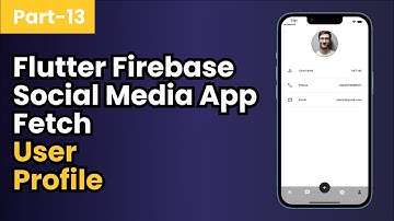 Part-13 Fetch User Profile || Flutter Firebase Social Media Application