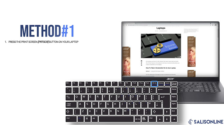 How do i take a screenshot on my acer laptop