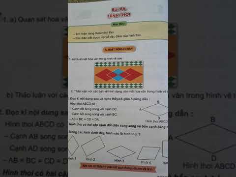 Video Bài giảng Toán lớp 4 - Bài 86: Hình thoi