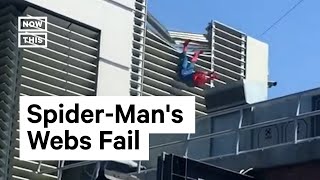 Animatronic Spider-Man Crashes at Disney California Adventure