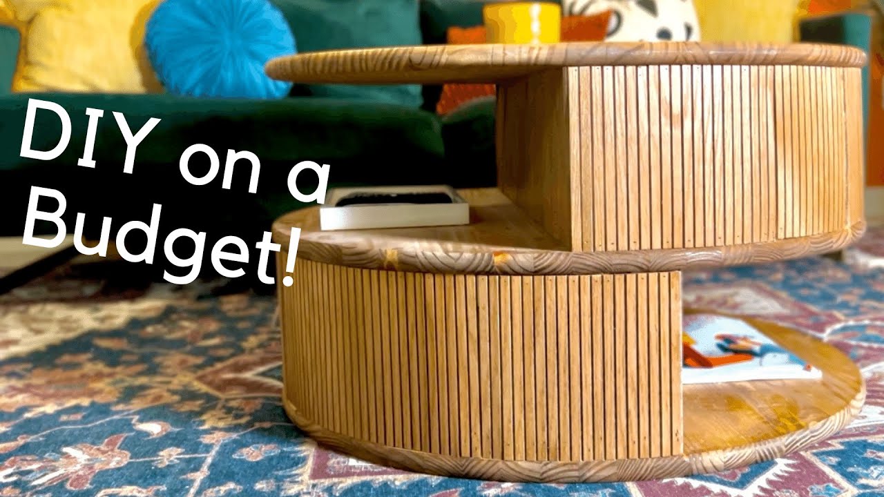 DIY fluted coffee table on a budget YouTube