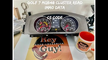 VW GOLF 7 (2017) -MQB48 CLUSTER READ IMMO DATA -CS CODE- autel APB131