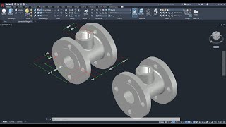 AutoCAD 3D, How to drawing connection flange, Autodesk, 3D modeling, sketches