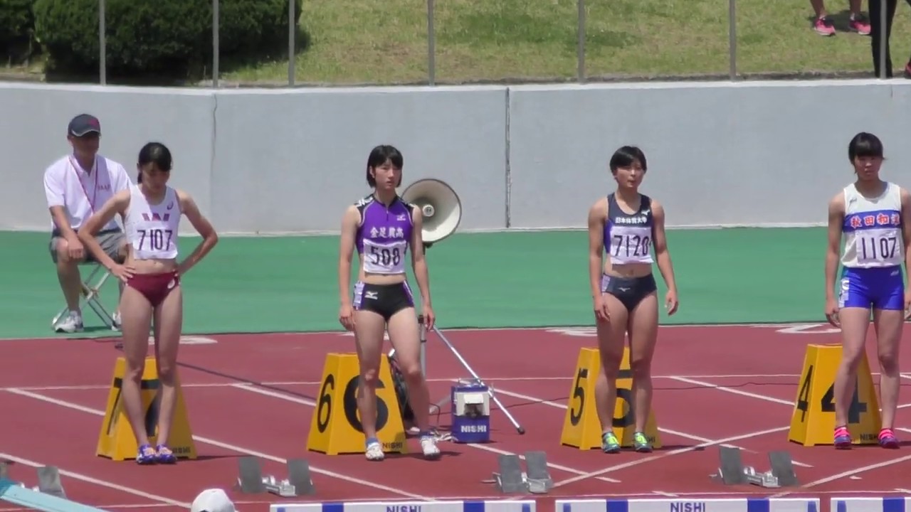 19 秋田県陸上競技選手権 女子100mh 決勝 Youtube