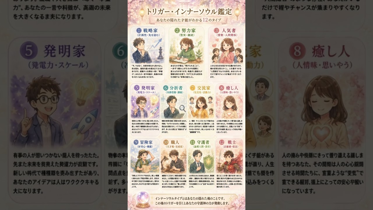 あなたのインナーソウルはどれ？ #占い 講座