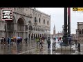 Venice Walking Tour 16/May/2021 St mark's square Rainy Day