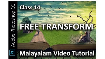 Adobe Photoshop CC Class 14 FREE TRANSFORM  Malayalam Video Tutorial
