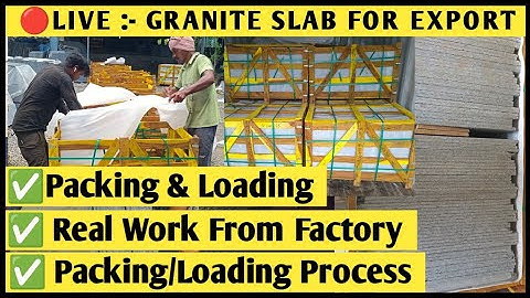 Live Container Loading – Granite Export Process | #graniteslab