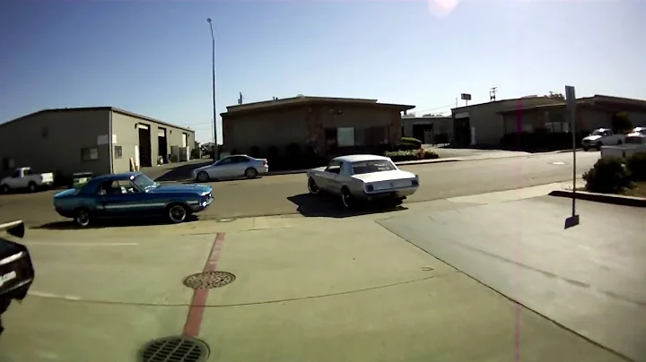 Kevin in my 1966 Mustang taking off